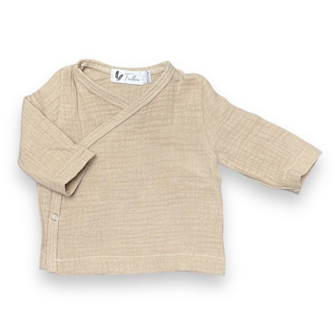Hydro Beige wrap shirt