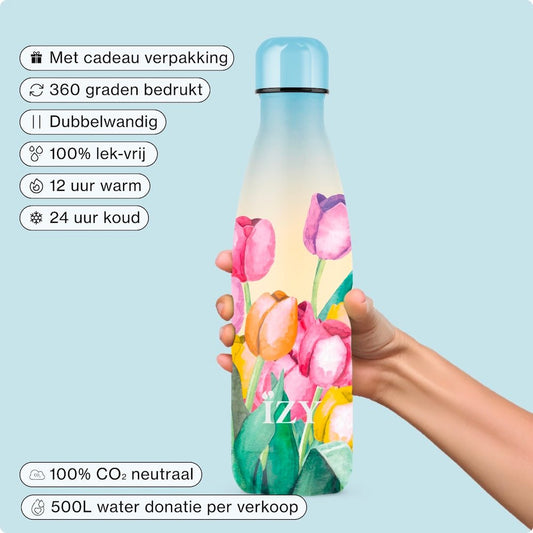 IZY Thermosfles – Tulip Field – 500ML