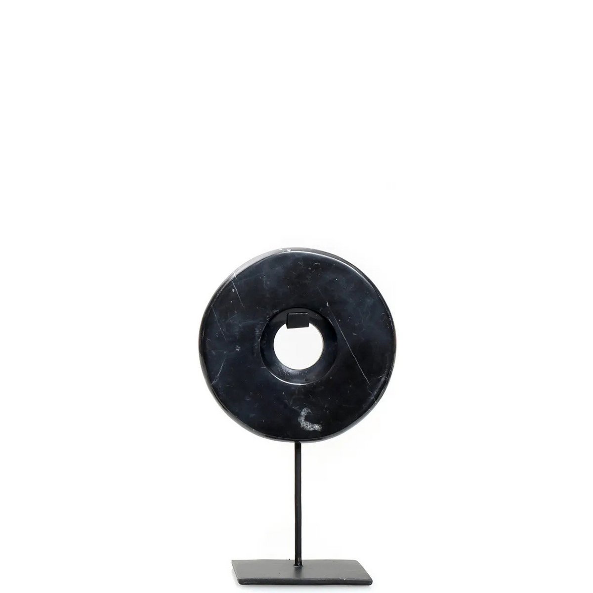 The Marble Disc on Stand - Zwart - S – Bazar Bizar Living