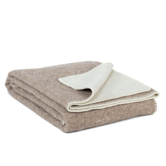 Wollen bedloper Eco Fossil - 130 x 250 cm – MoST Blankets (foto 2 van 3)