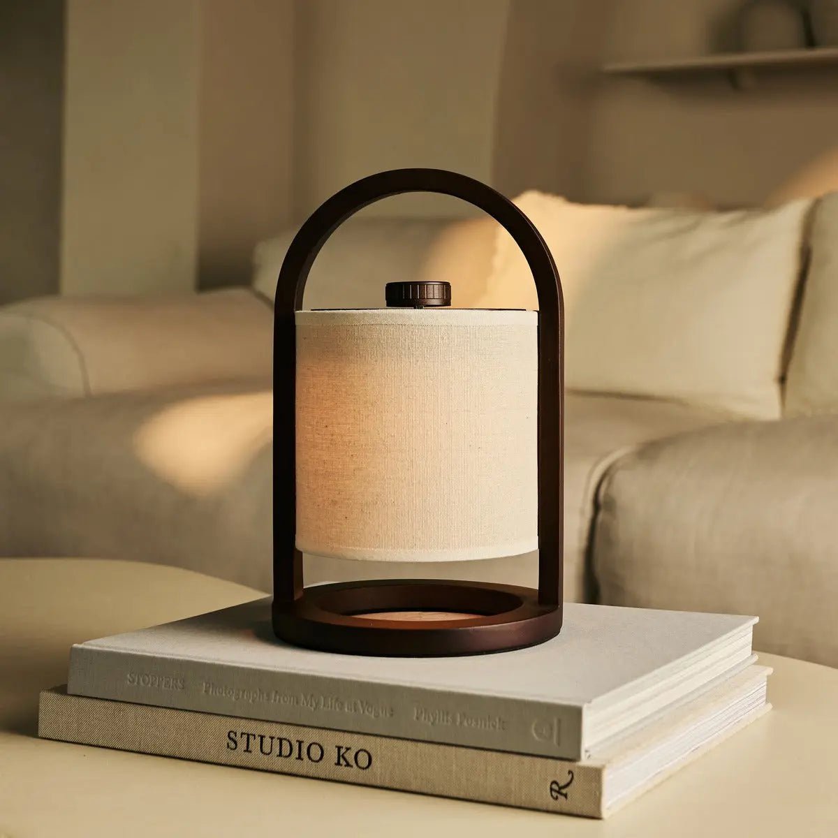 River donkerbruine houten oplaadbare lamp – Tavellio - Amsterdam (foto 2 van 20)