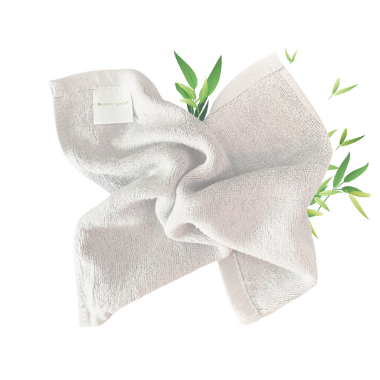 green-goose Bamboe Wasdoekjes - 6 Stuks - Wit - 80% Bamboe