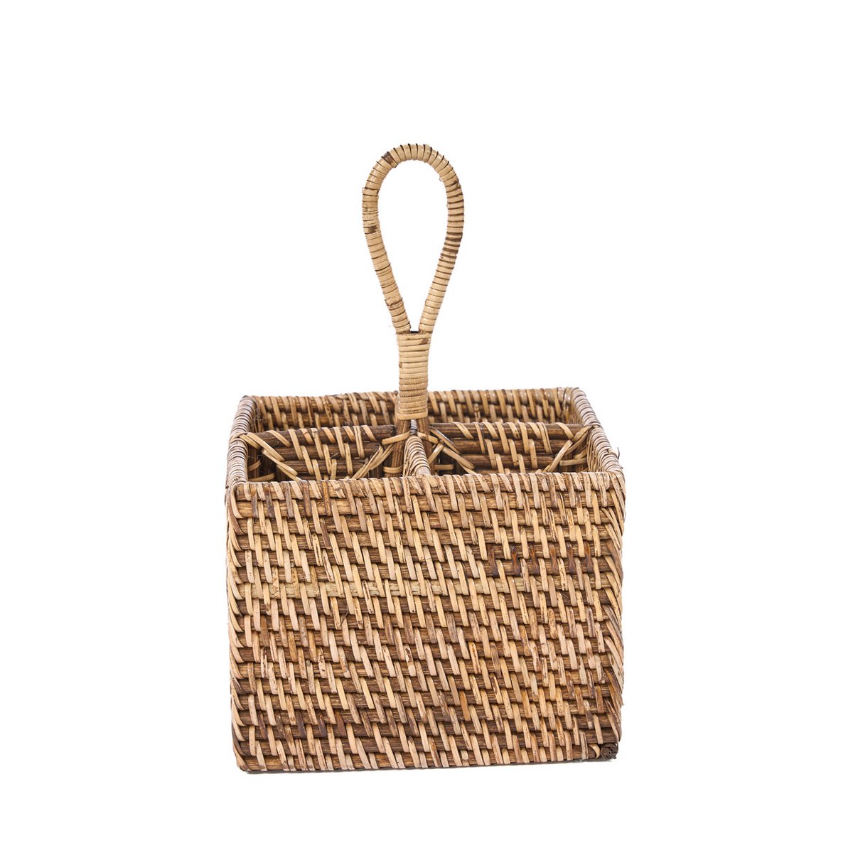 De rotan bestekbak N°4 - Natuurlijk bruin – Bazar Bizar Living (foto 2 van 10)