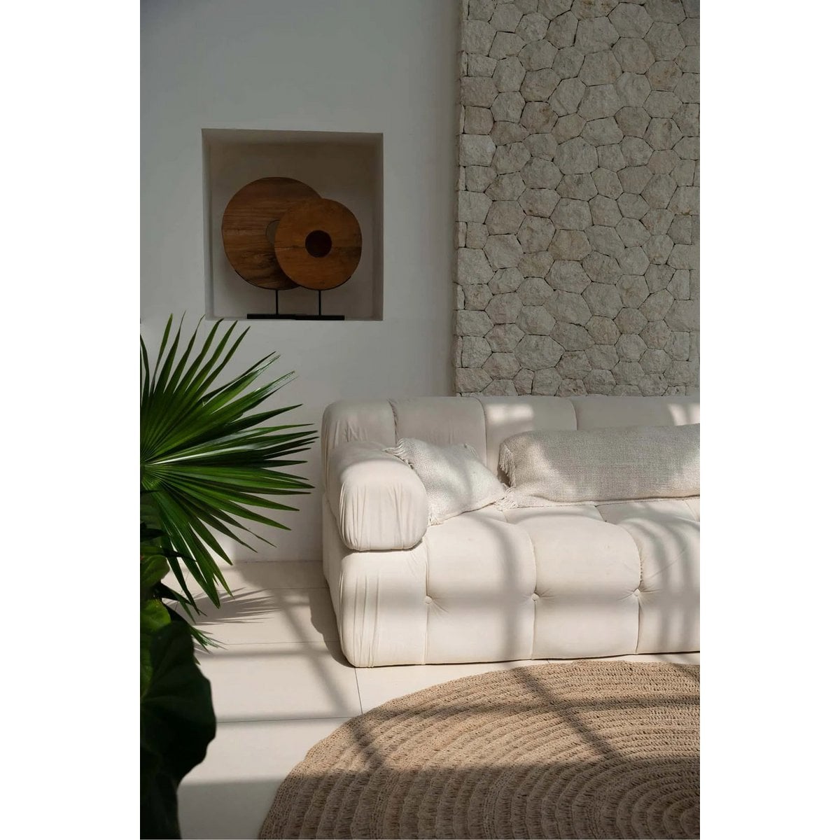 The Oh My Gee Kussenhoes - Crème - 35x100 – Bazar Bizar Living (foto 2 van 7)