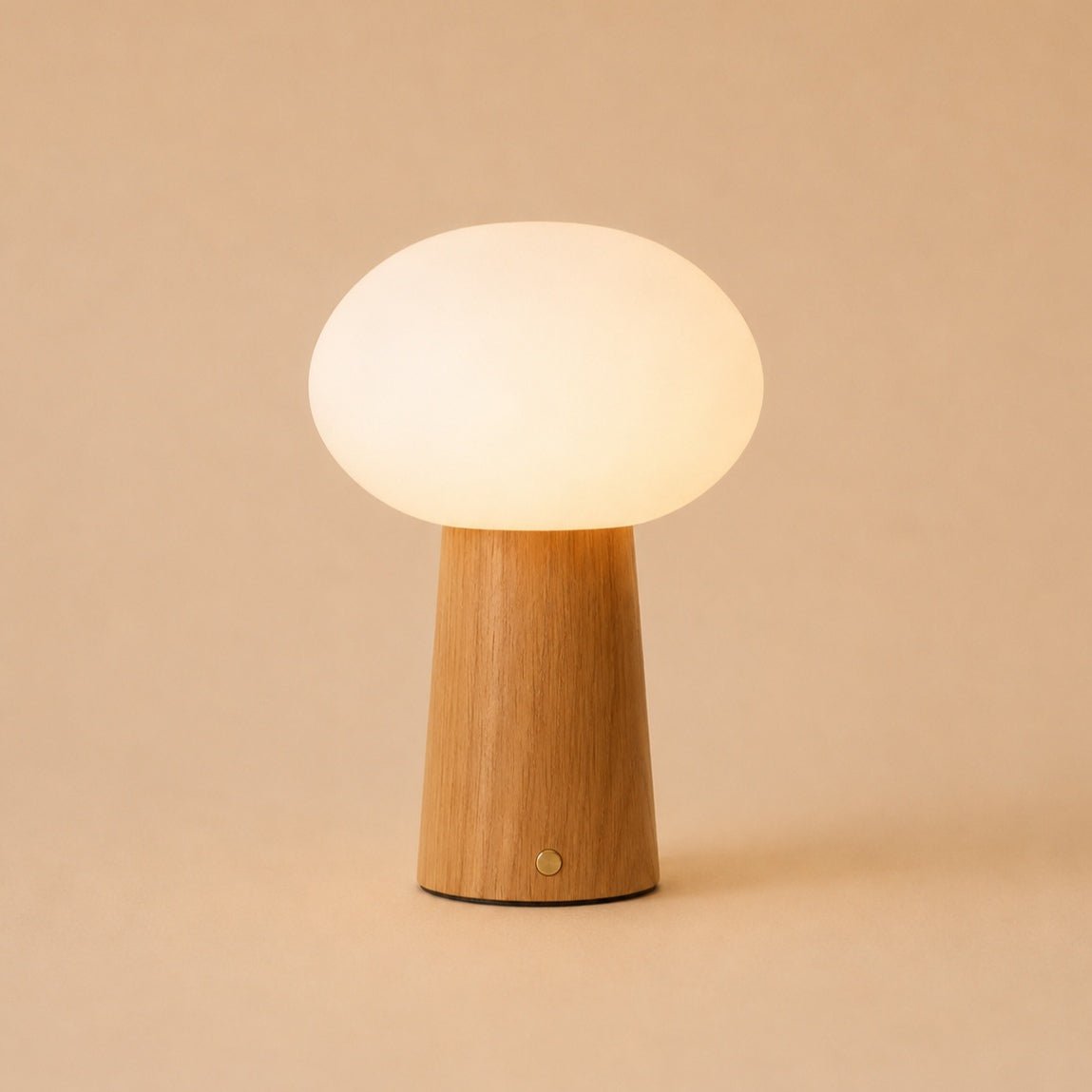 Max Lichtbruine Houten Oplaadbare Tafellamp – Tavellio - Amsterdam