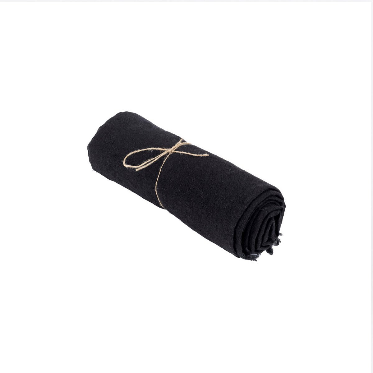 Het linnen tafelkleed - Zwart - 150x150 – Bazar Bizar Living