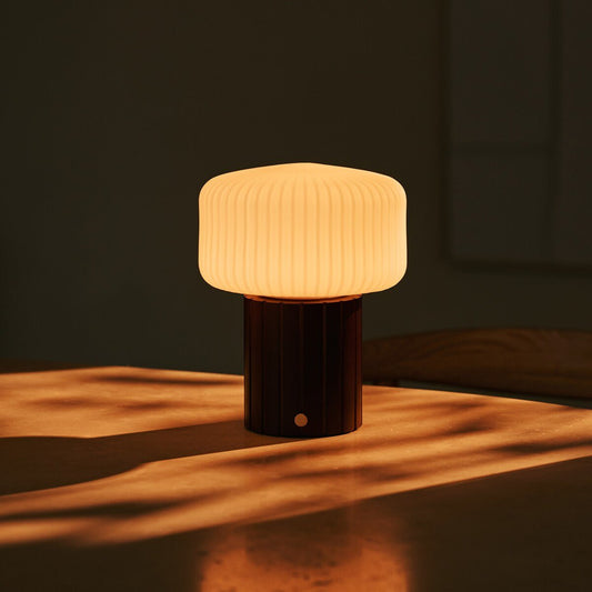Margaux Dark Brown Rechargeable Table Lamp | Stylish, Cordless & 3 Light Modes