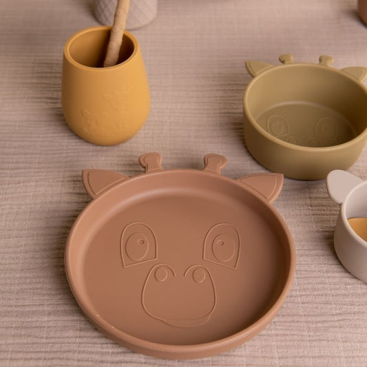 Nuuroo Elke Siliconen Eetset 3-Pack Chocolate Malt