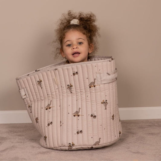 Hunter Gewatteerde Opbergtas – Music Dino | Medium | 100% Biologisch Katoen