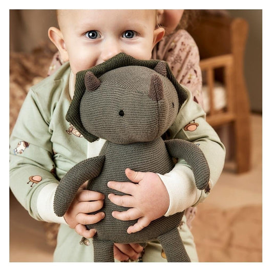 Gabi teddybeer Dino – Warmgroen