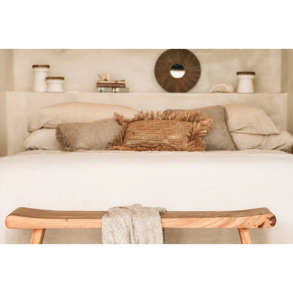 De Alang Alang Spiegel - Naturel - S – Bazar Bizar Living (foto 4 van 10)