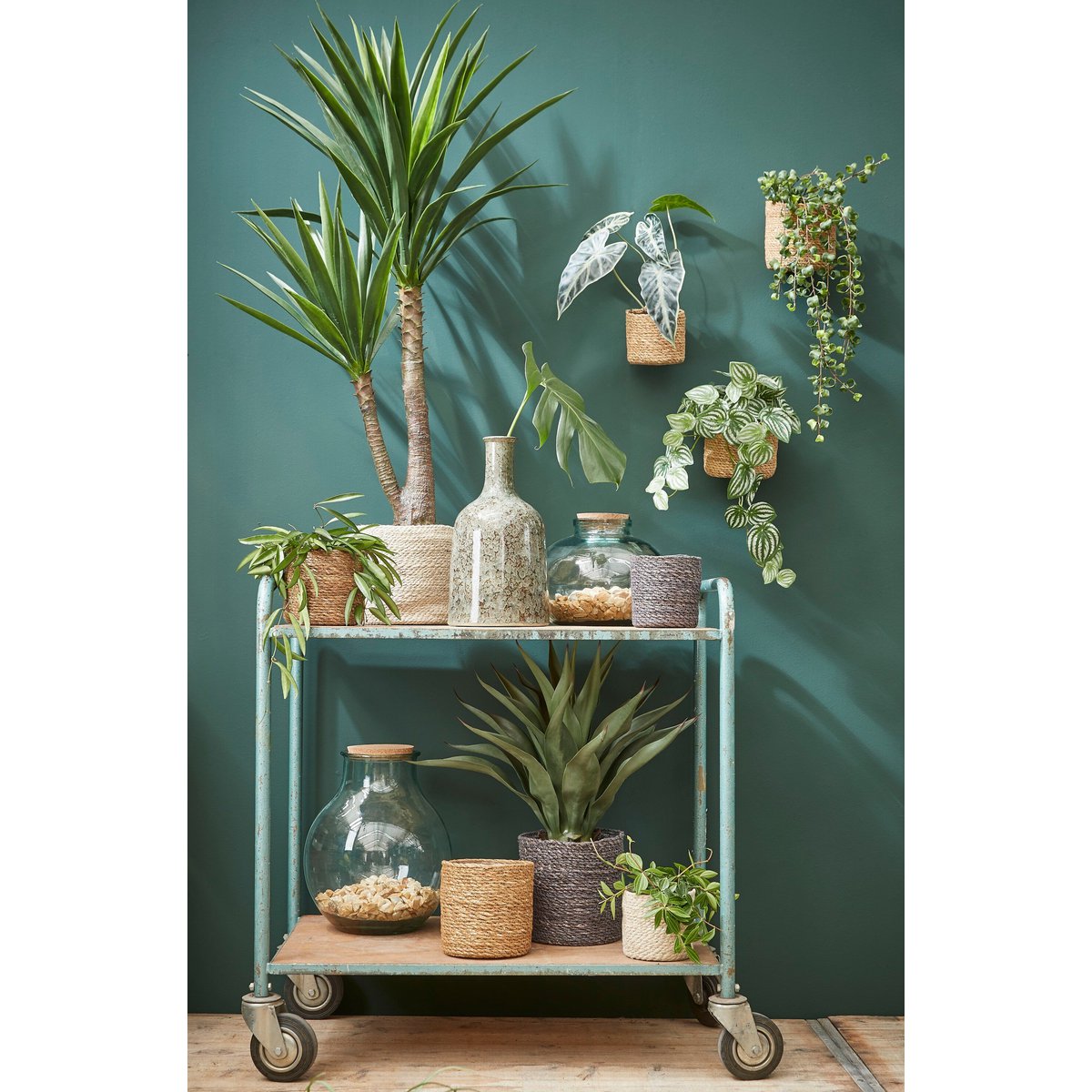 Plantenmand set Atlantic Crème – Mica Decorations (foto 4 van 4)