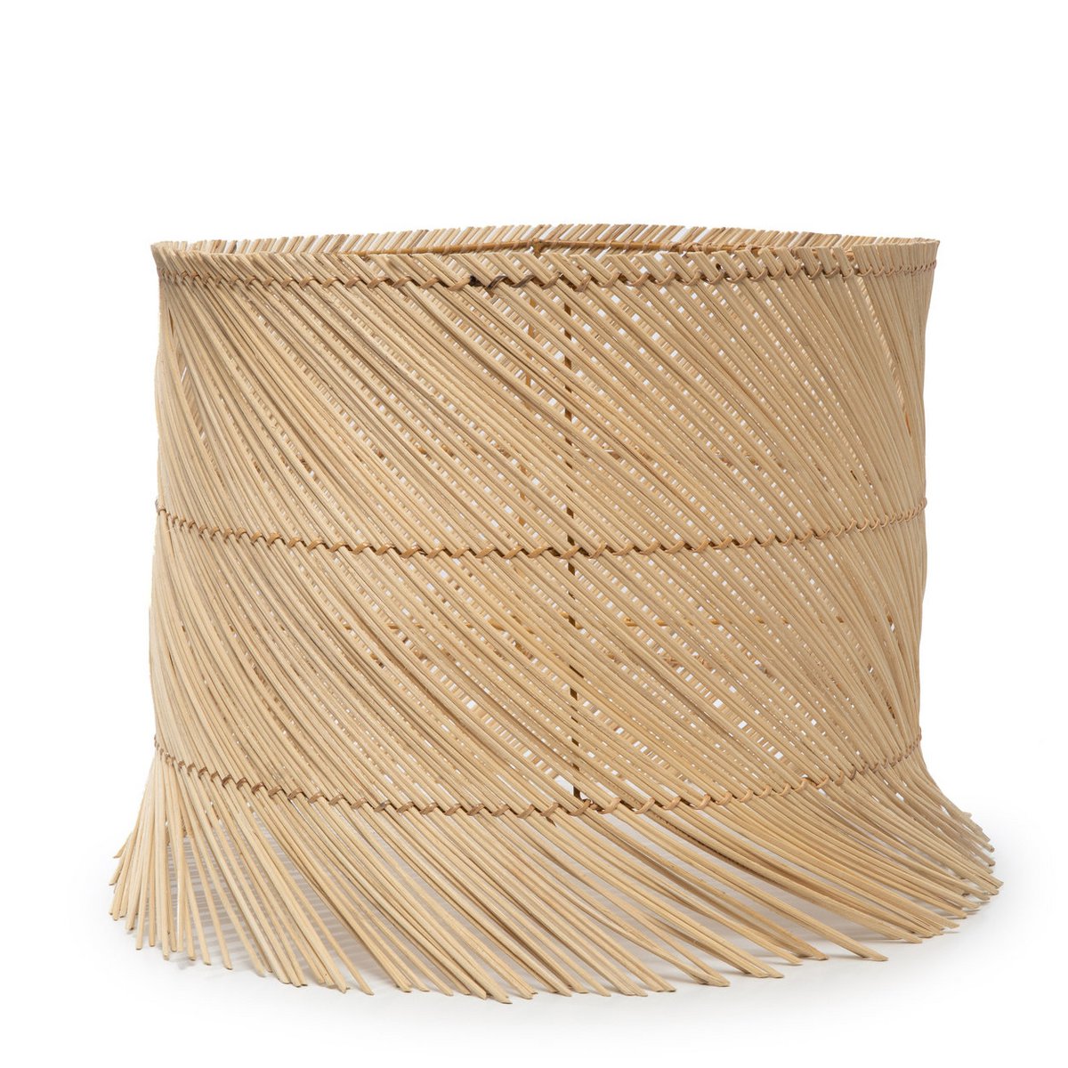 De rotan tafellamp kap - naturel – Bazar Bizar Living