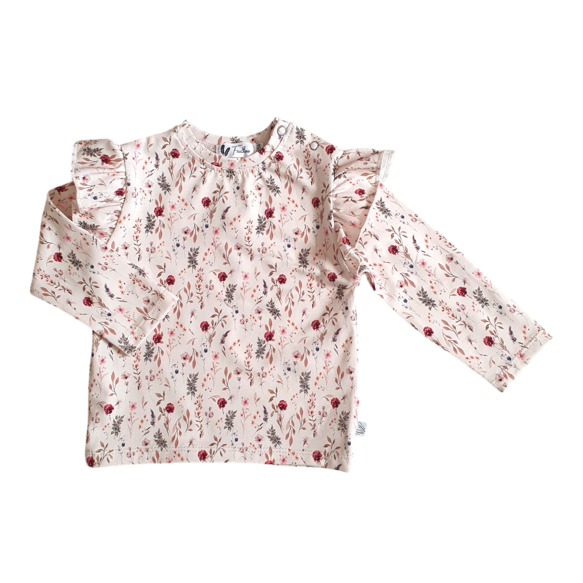 Longsleeve Ruffle Romantic Flower