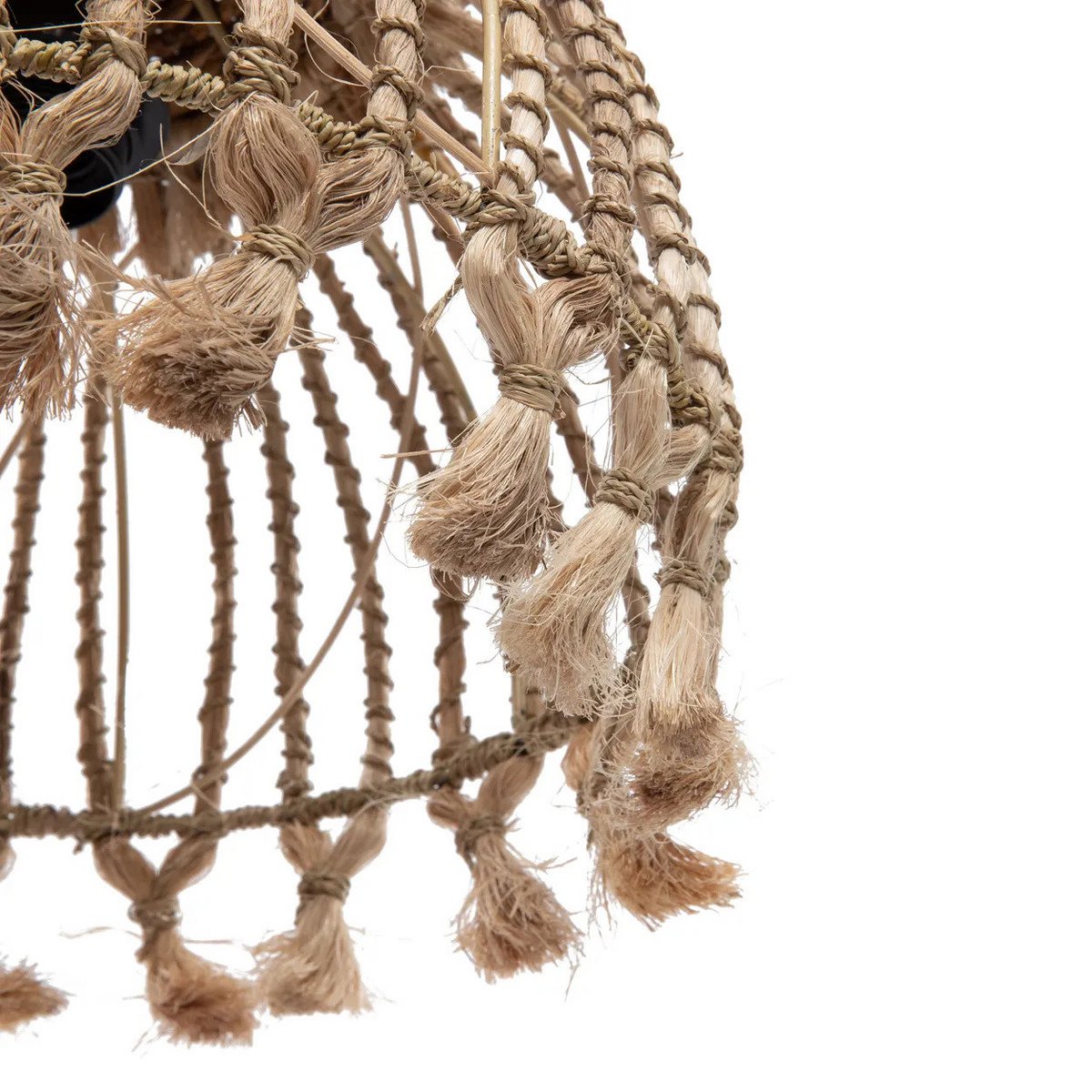 De Abaca Tassel Hanger - Naturel - S – Bazar Bizar Living (foto 4 van 4)