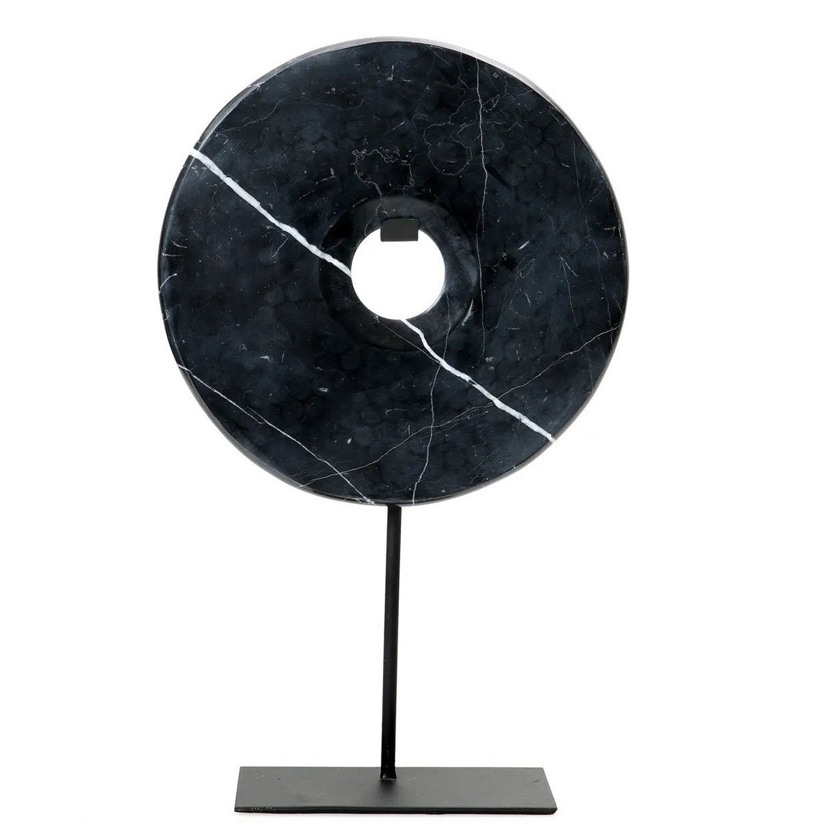 The Marble Disc on Stand - Zwart - L – Bazar Bizar Living (foto 4 van 4)