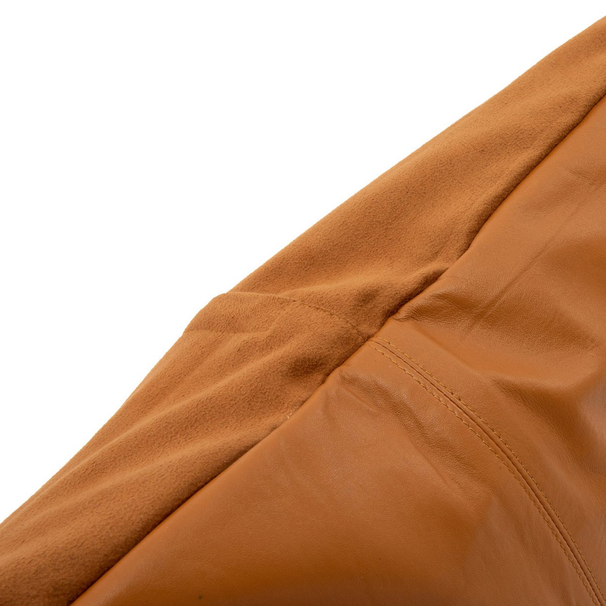 The Four Panel Leren Kussenhoes - Camel - 60x60 – Bazar Bizar Living (foto 3 van 7)