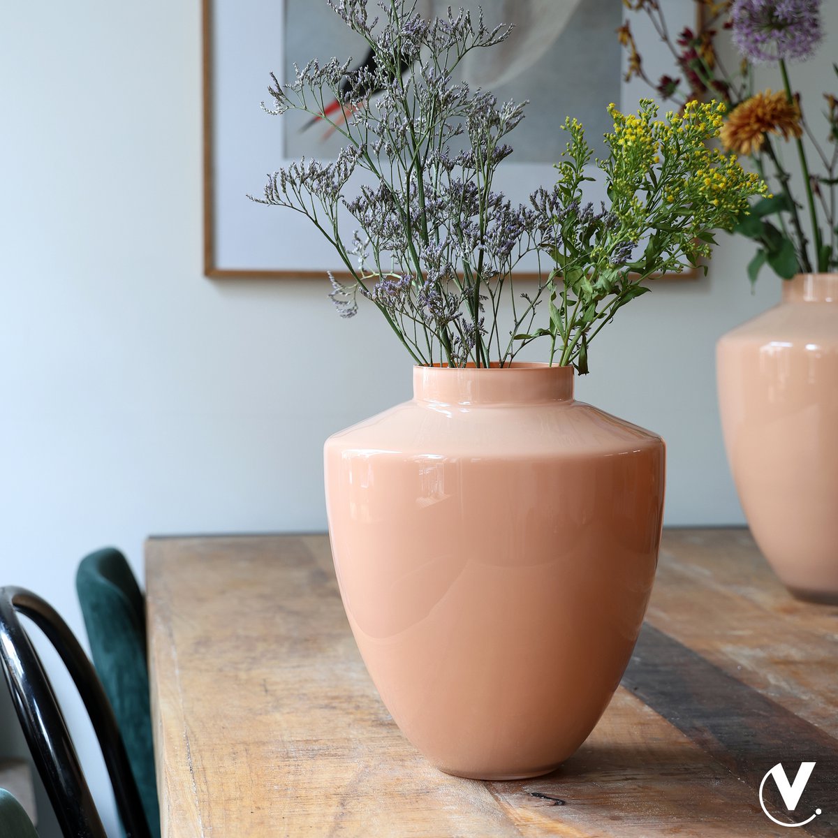 Vaas - Tugela pastel peach – Vase The World (foto 2 van 6)