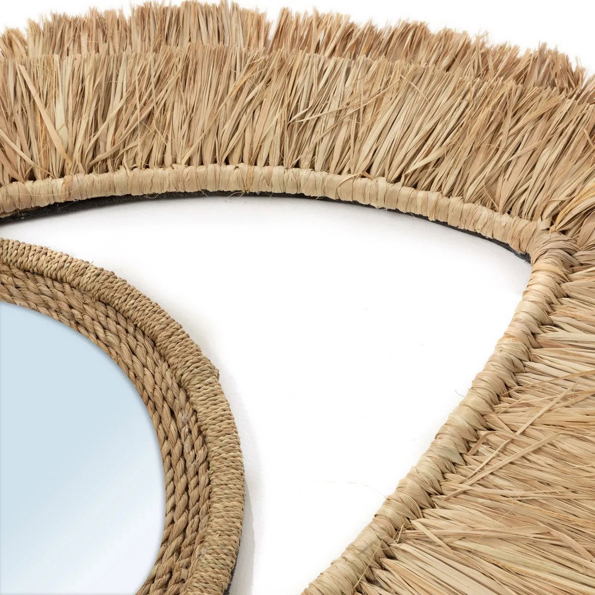 De Raffia Oogspiegel - Naturel - M – Bazar Bizar Living (foto 7 van 8)