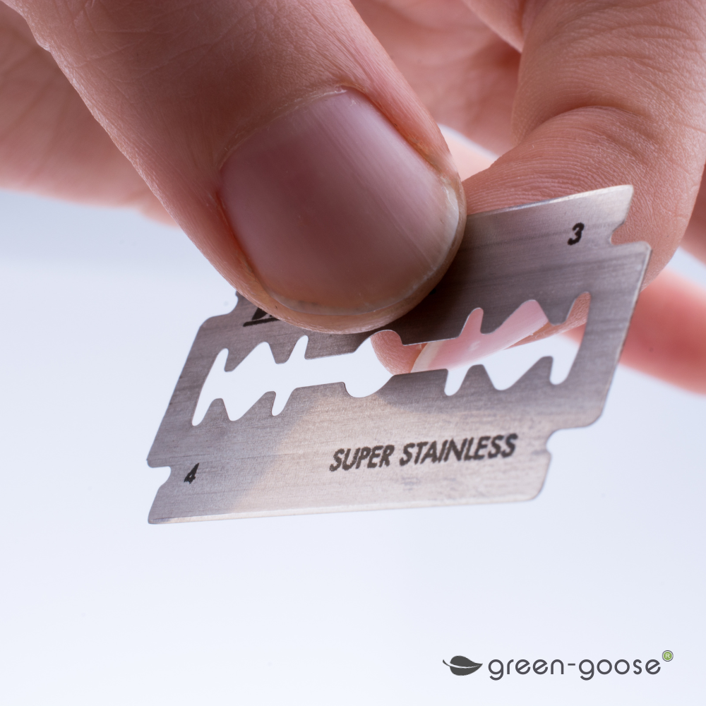 Green-Goose Klassiek Scheermes met Scheerzeep en Scheerkwast – Bamboe