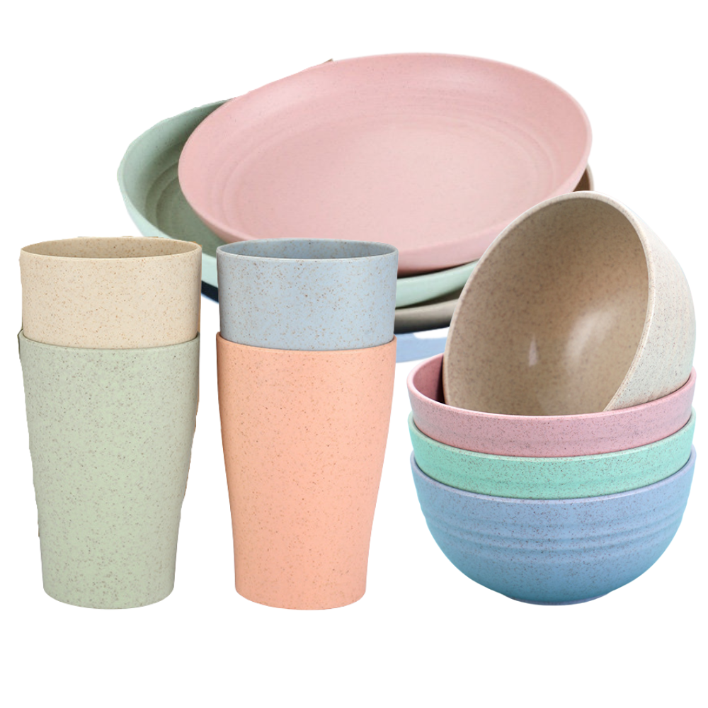 Green-Goose Bio-based Servies Set - 12-delig