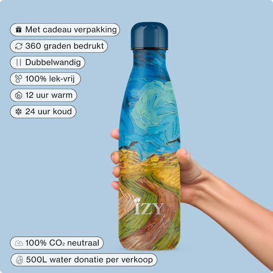 IZY Thermosfles – Wheatfield – Van Gogh – 500ML