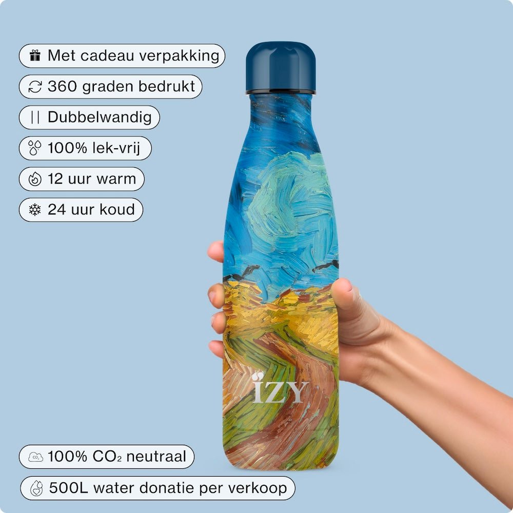 IZY Thermosfles – Wheatfield – Van Gogh – 500ML