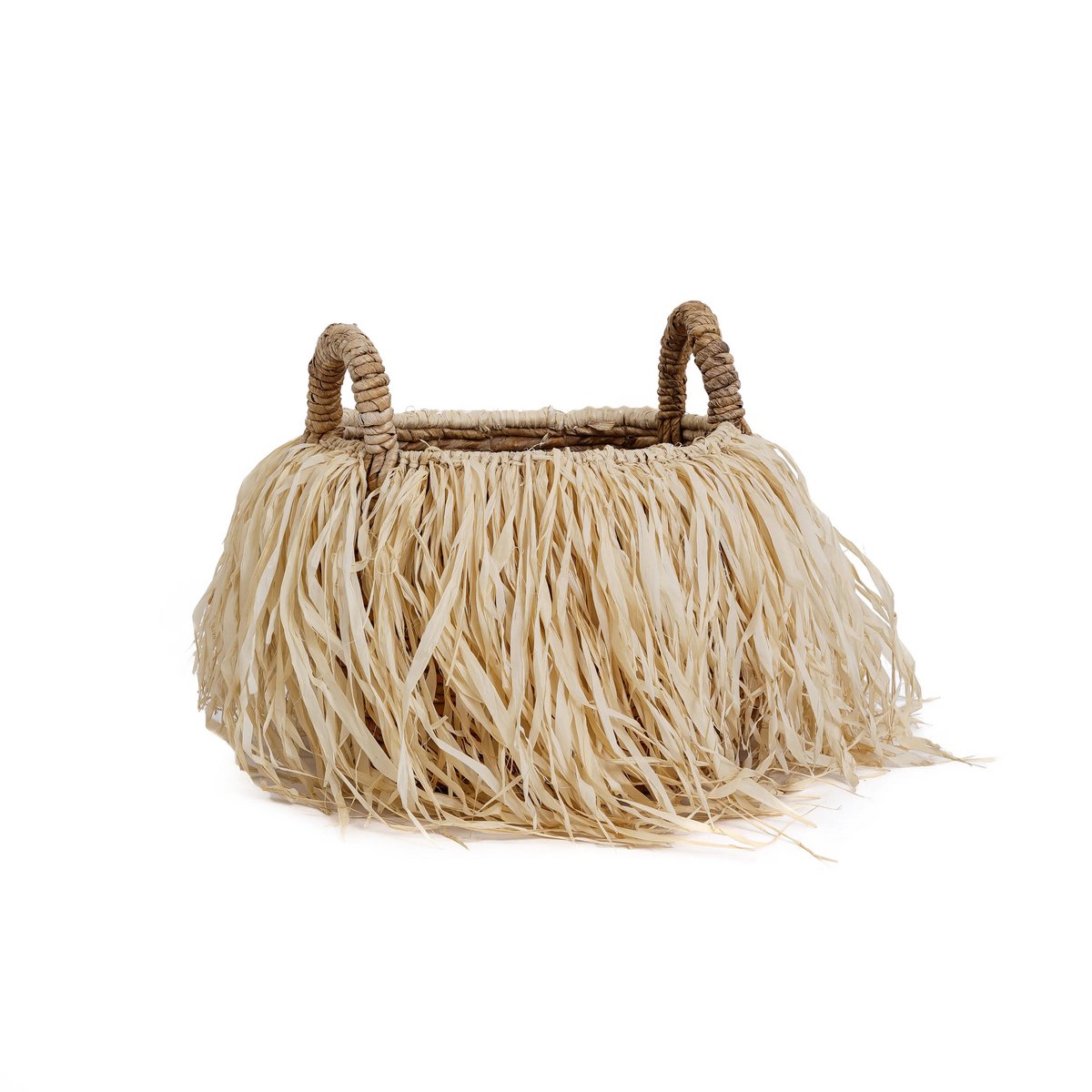 De Raffia-mand - M – Bazar Bizar Living