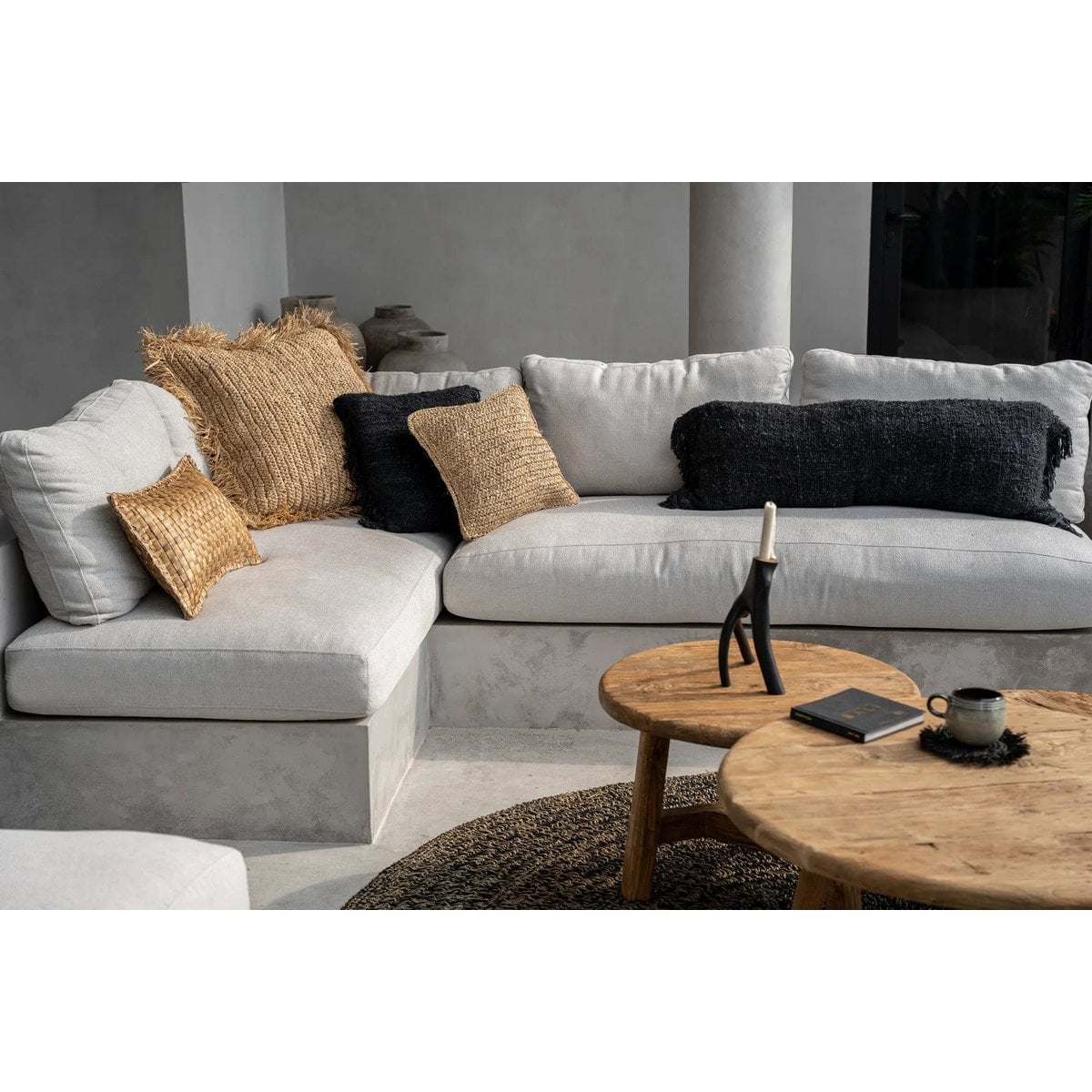 De Oh My Gee Kussenhoes - Zwart Marine - 40x40 – Bazar Bizar Living (foto 2 van 5)