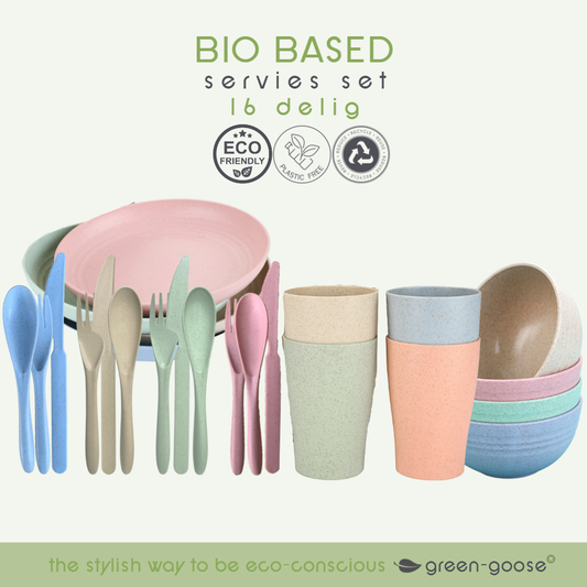 Green-Goose Bio-based Servies Set – 24-Delig