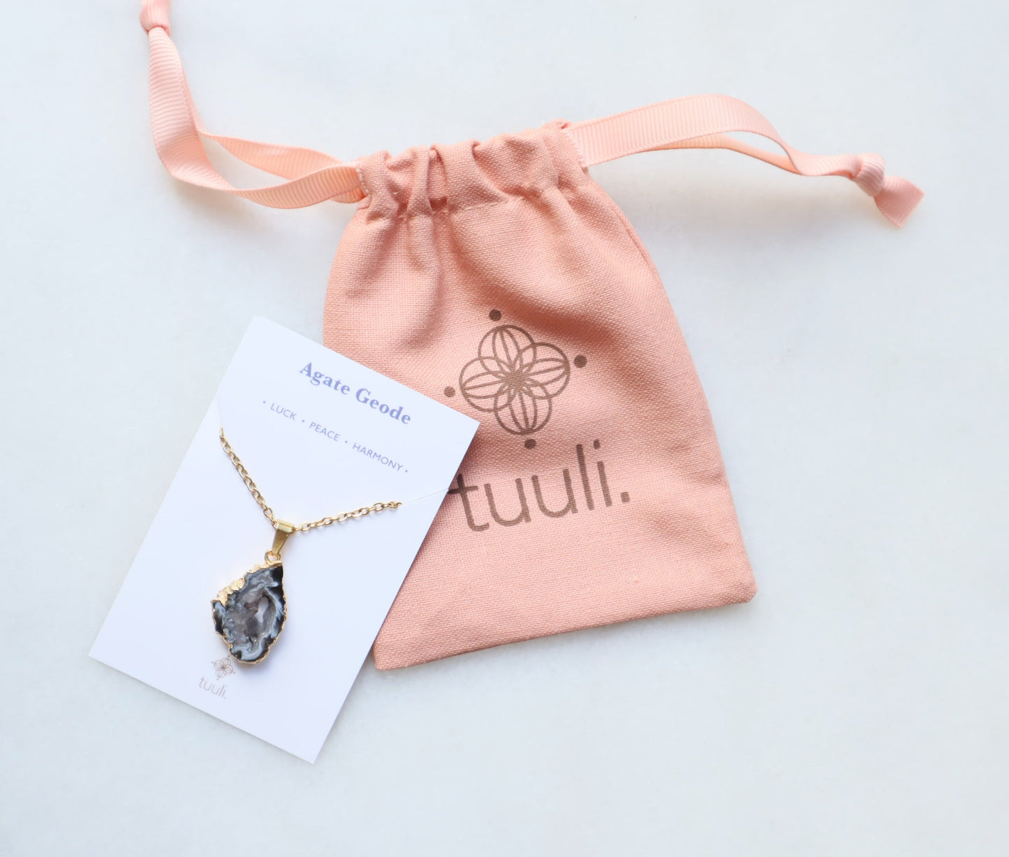 Agaat Geode Ketting – balans & focus