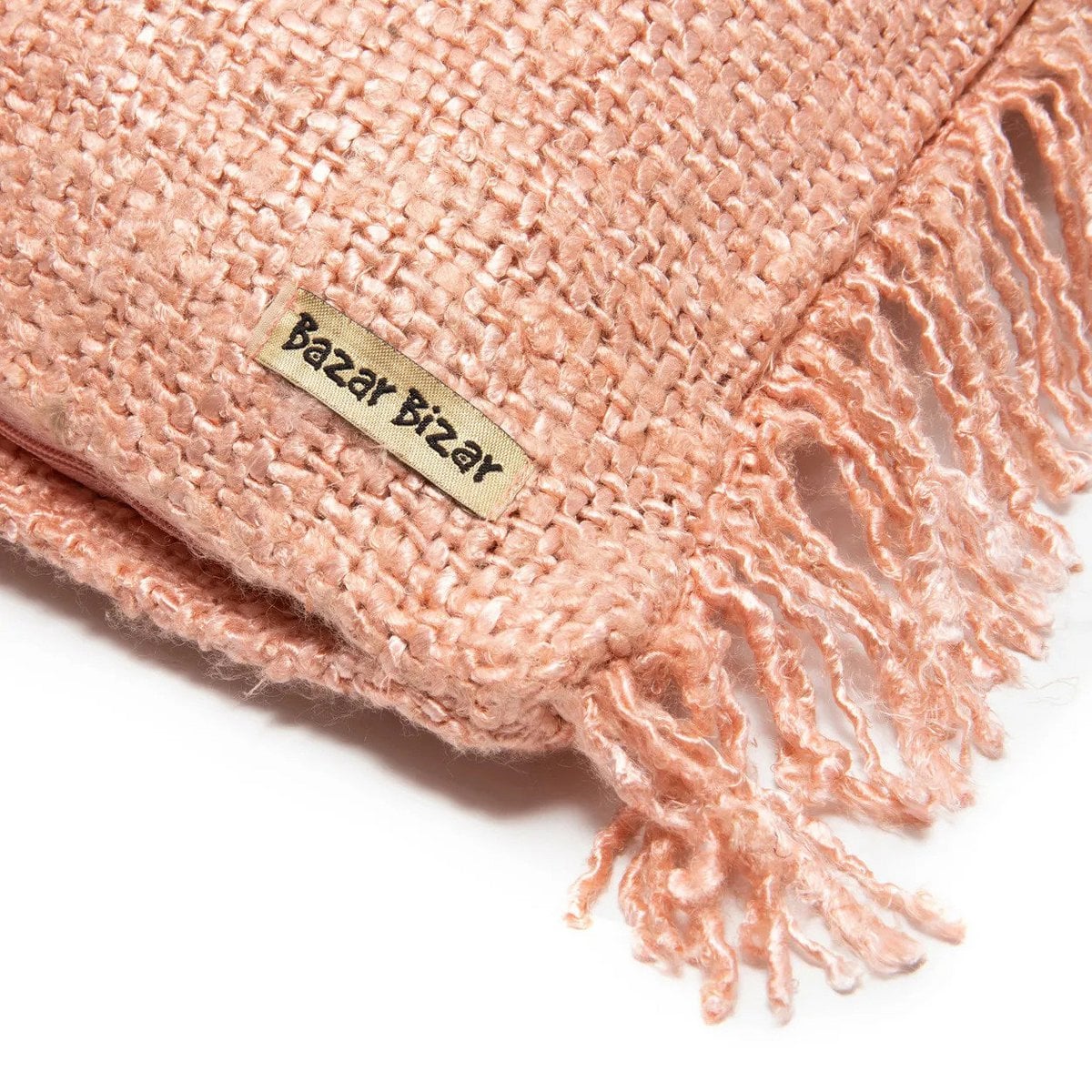 The Oh My Gee Kussenhoes - Zalmroze - 40x40 – Bazar Bizar Living (foto 6 van 6)