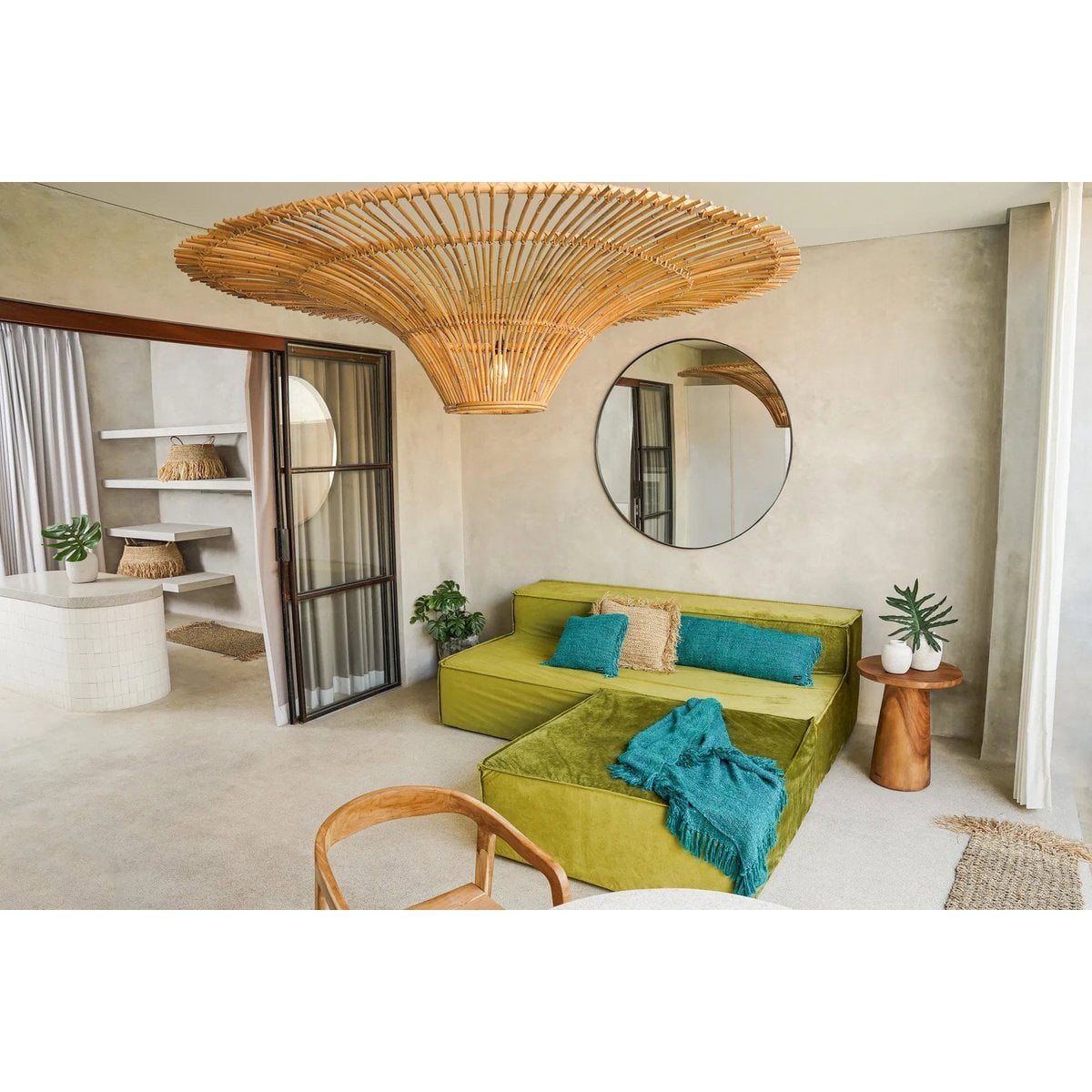 De Oh My Gee Kussenhoes - Aqua - 35x100 – Bazar Bizar Living (foto 3 van 7)