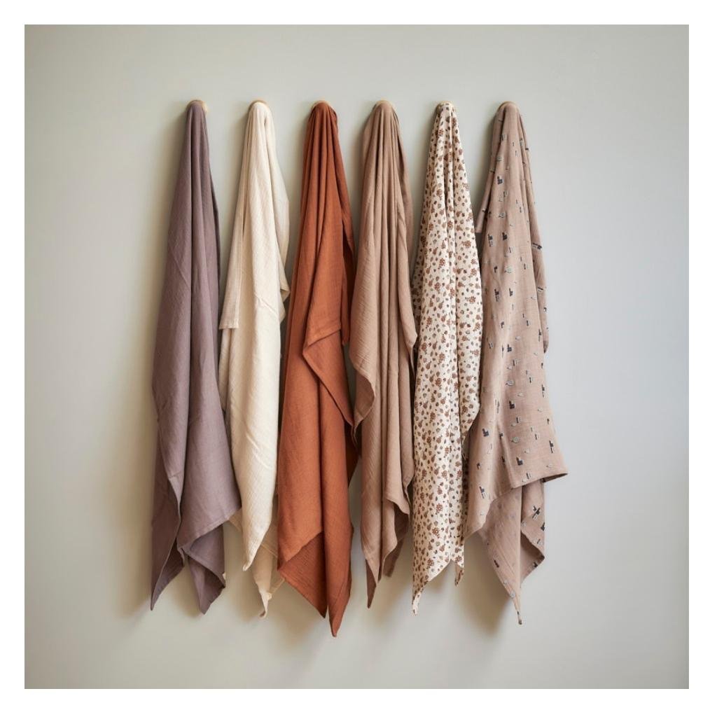 Nuuroo Barri Mousseline Inbakerdoek Witte Onyx