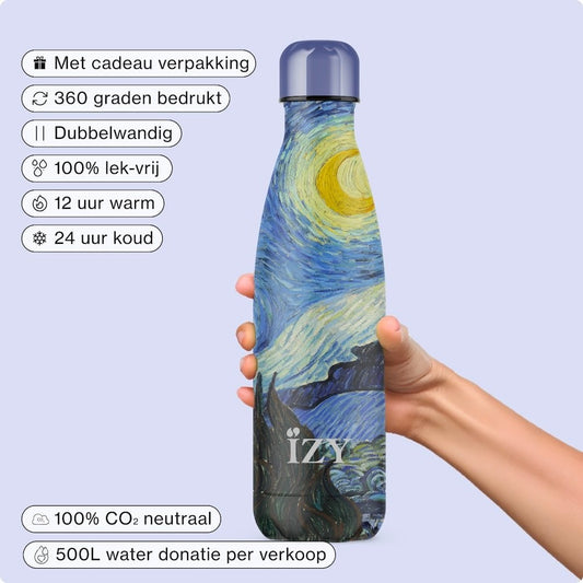 IZY Thermosfles – Sterrennacht – Van Gogh – 500ML