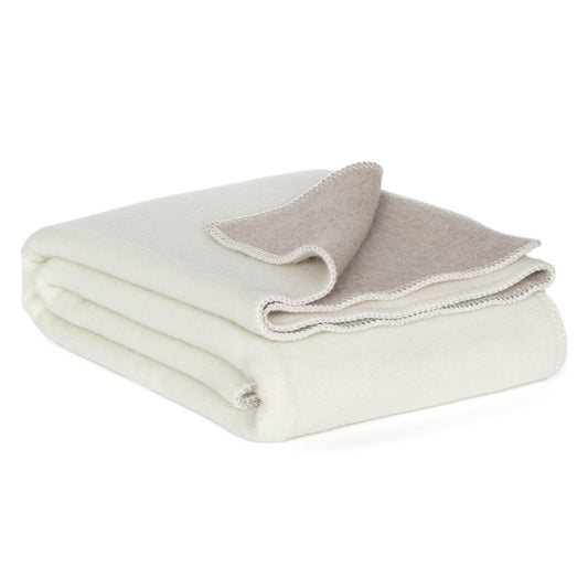 Deken van merinowol Castle White – MoST Blankets (foto 2 van 3)