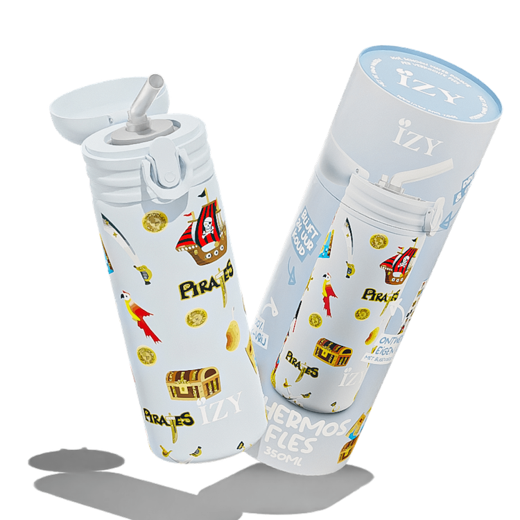 IZY Kids Thermosfles – Blue Pirates – 350ML