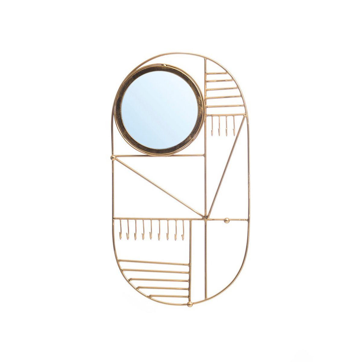 De Do I Look Pretty-muurhanger - Messing – Bazar Bizar Living