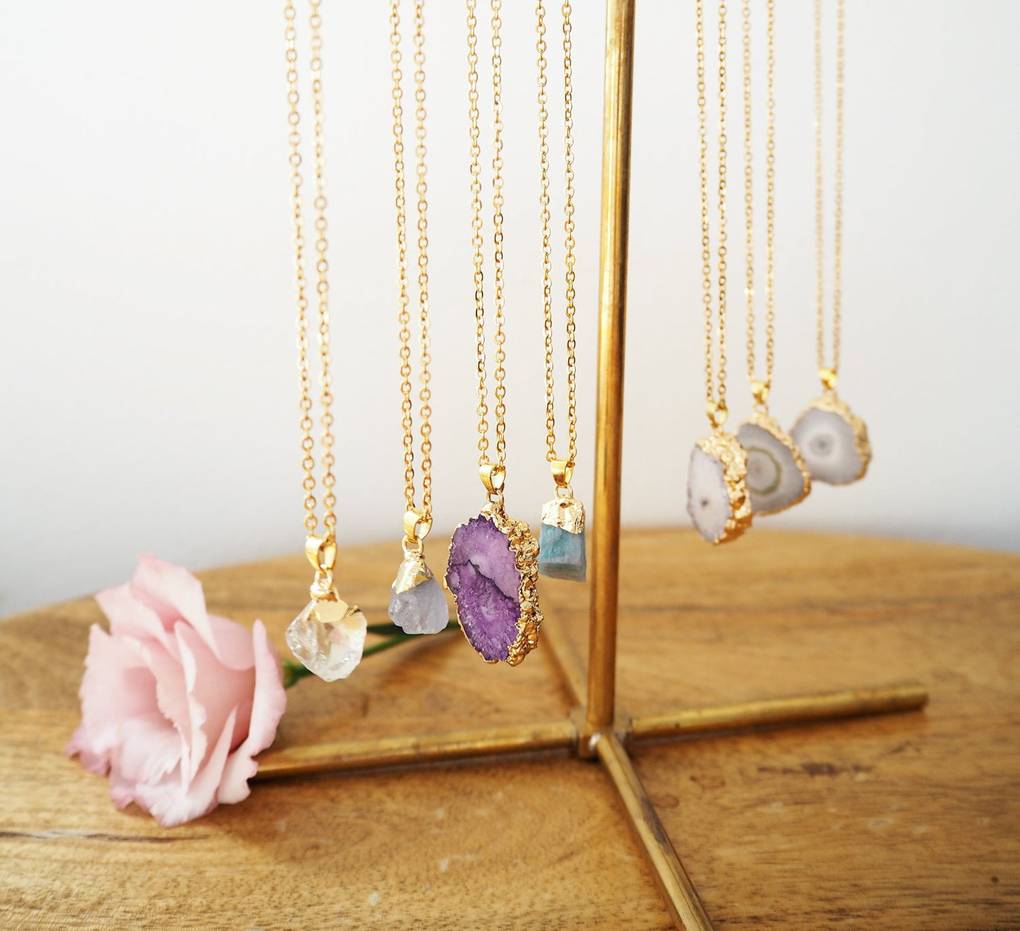 White Druzy Agaat Ketting – Clarity & Positivity