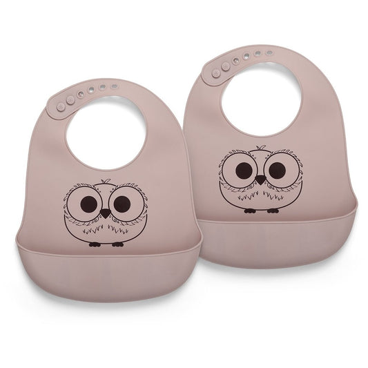 Alfie Siliconen Slabbetje 2-Pack Woodrose