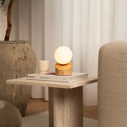Morris lichtbruine oplaadbare lamp