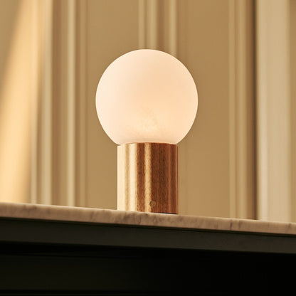Wim Light Brown Rechargeable Table Lamp | 3 Light Colors, Modular Lampshade & Cordless