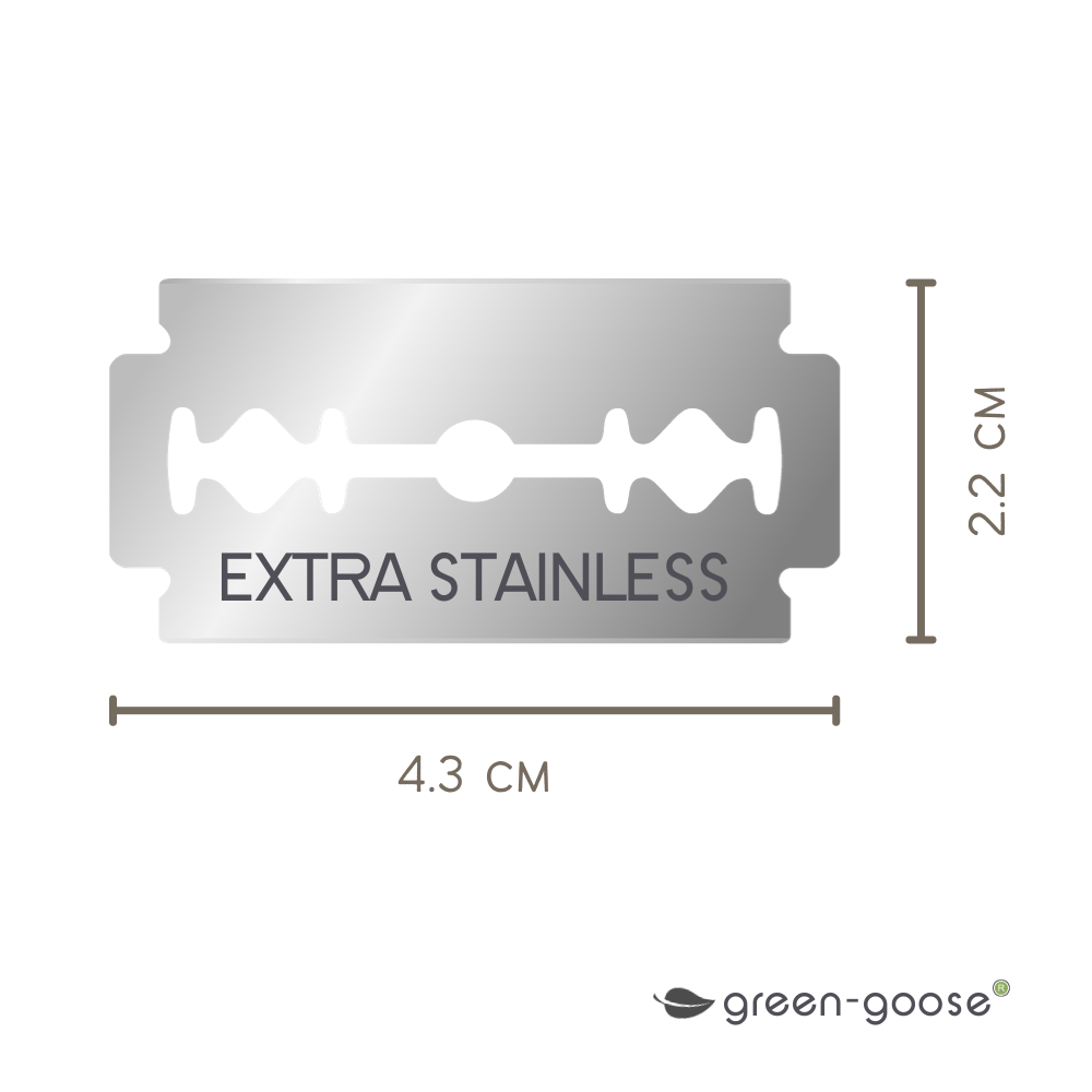 Green-Goose Klassiek Scheermes met Scheerzeep en Scheerkwast – Bamboe