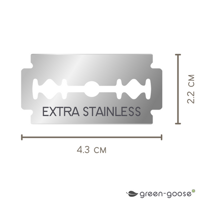 Green-Goose Klassiek Scheermes met Scheerzeep en Scheerkwast – Bamboe