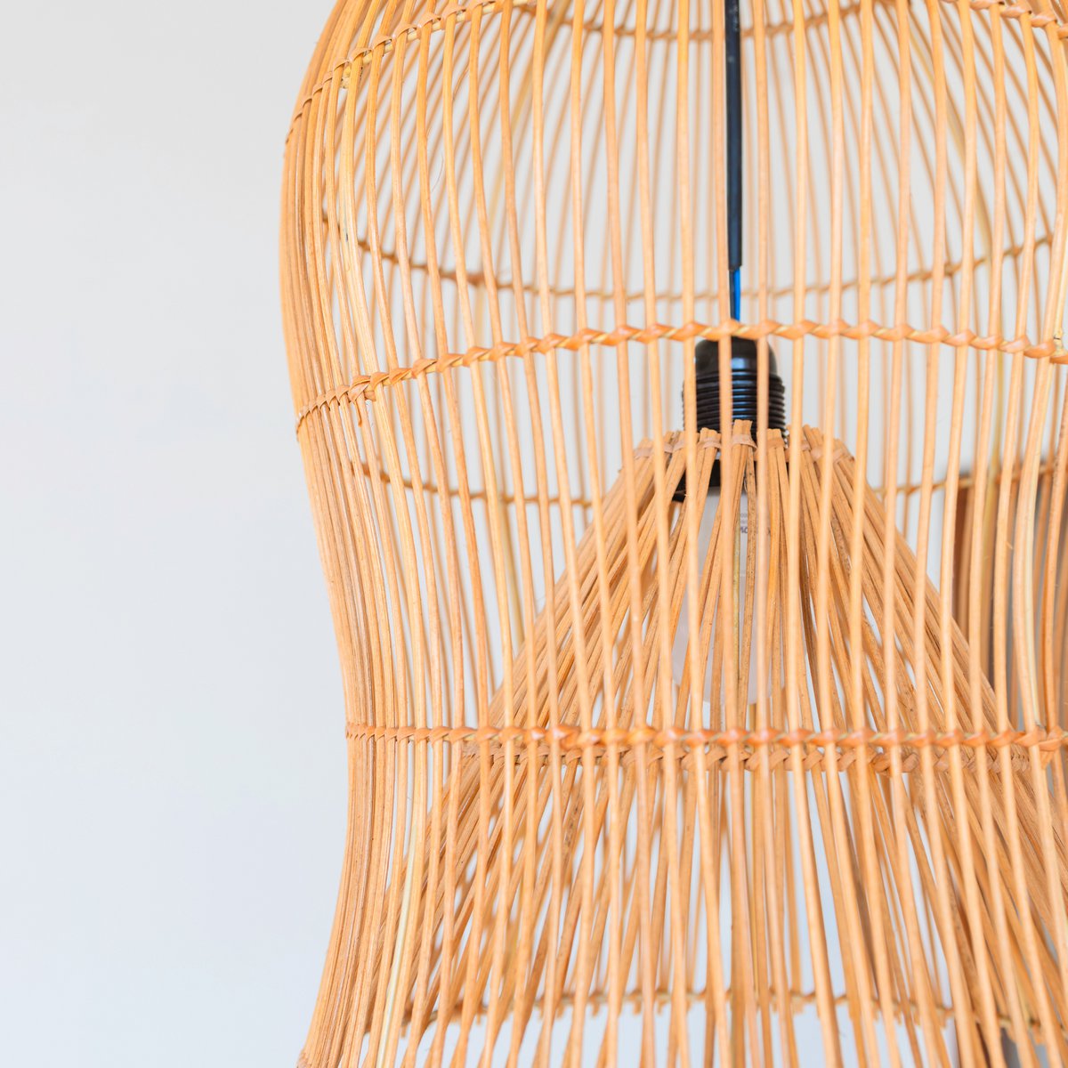 Rotan lampenkap – Boho hanglamp – plafondlamp hangend – Boho plafondlamp MAHARA (Ø35 cm) – Soeji (foto 4 van 7)