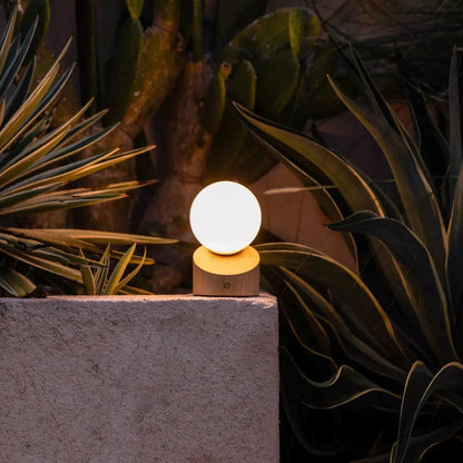 Morris lichtbruine oplaadbare lamp