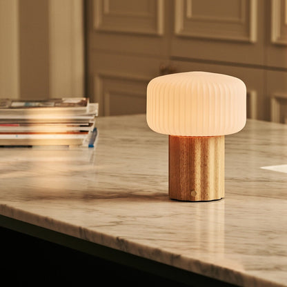 Robin Light Brown Rechargeable Table Lamp | Stylish, Cordless & 3 Light Modes