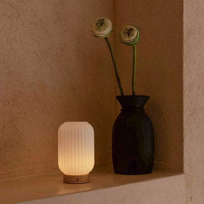 Lilly lichtbruine oplaadbare lamp
