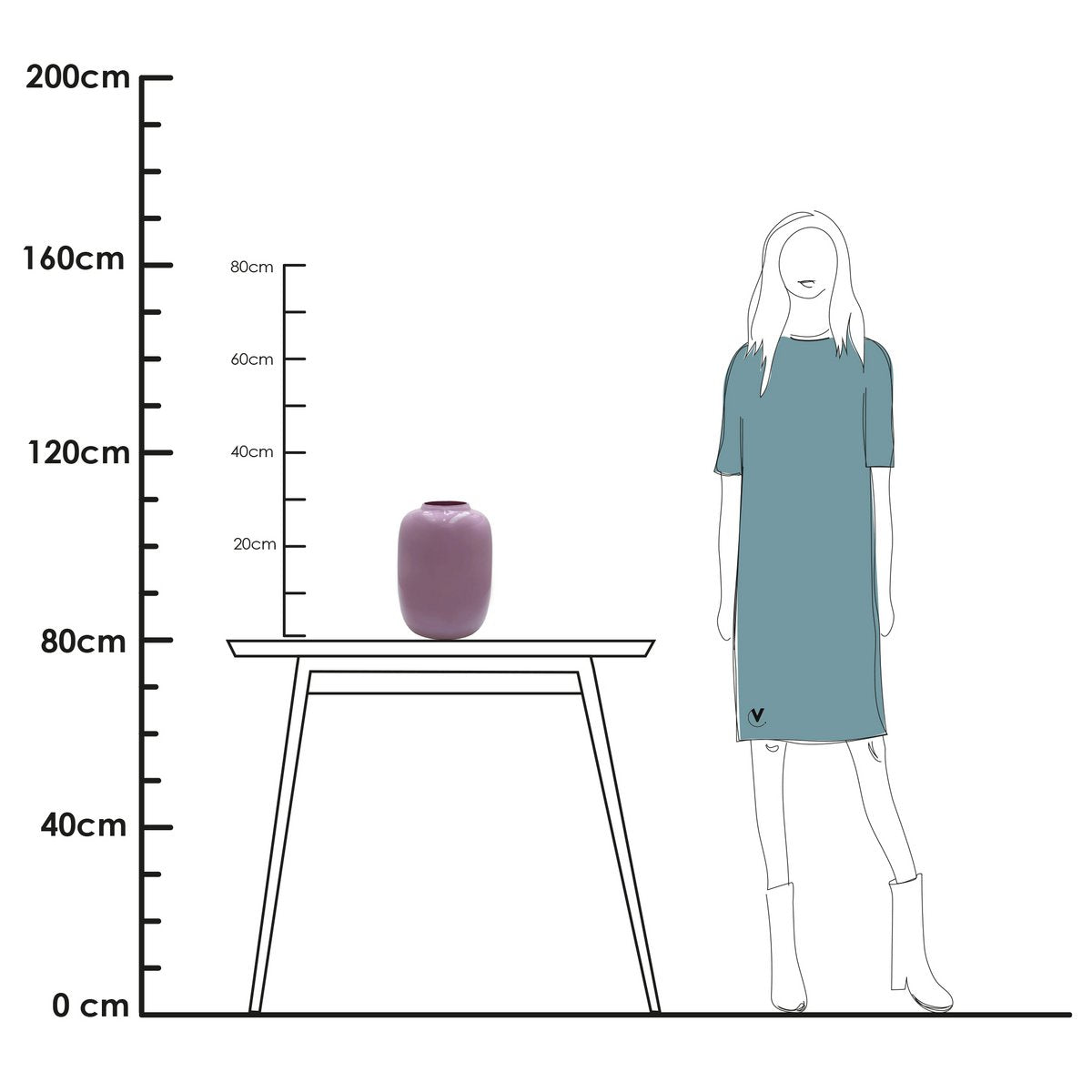 Vaas - Artic light pink – Vase The World (foto 3 van 7)