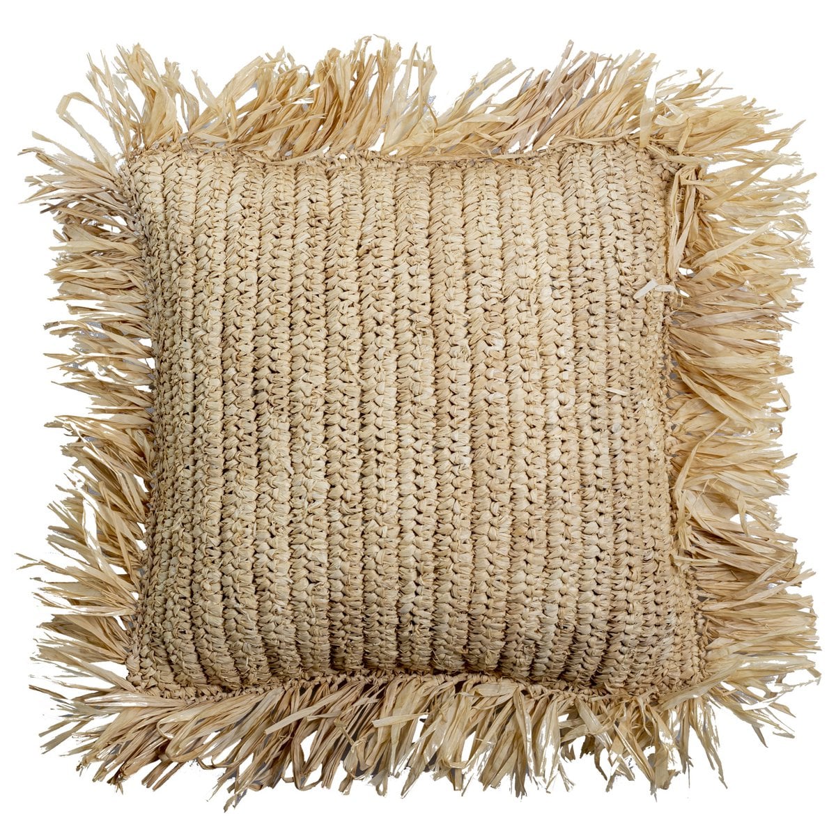 Sierkussen met vulling | Decoratief Kussen | Sofa Kussen GANDI gemaakt van Raffia – Soeji (foto 6 van 6)